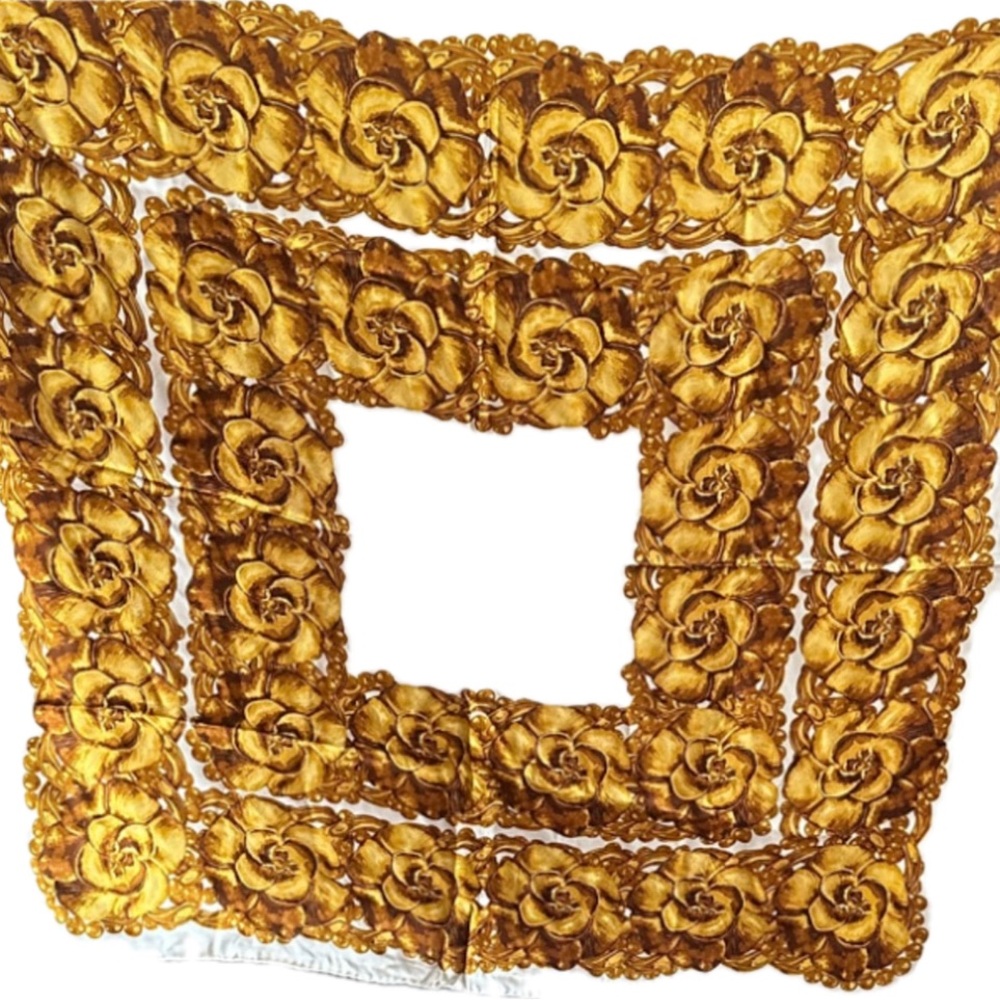Authentic Chanel Silk Scarf - Picture 6 of 10